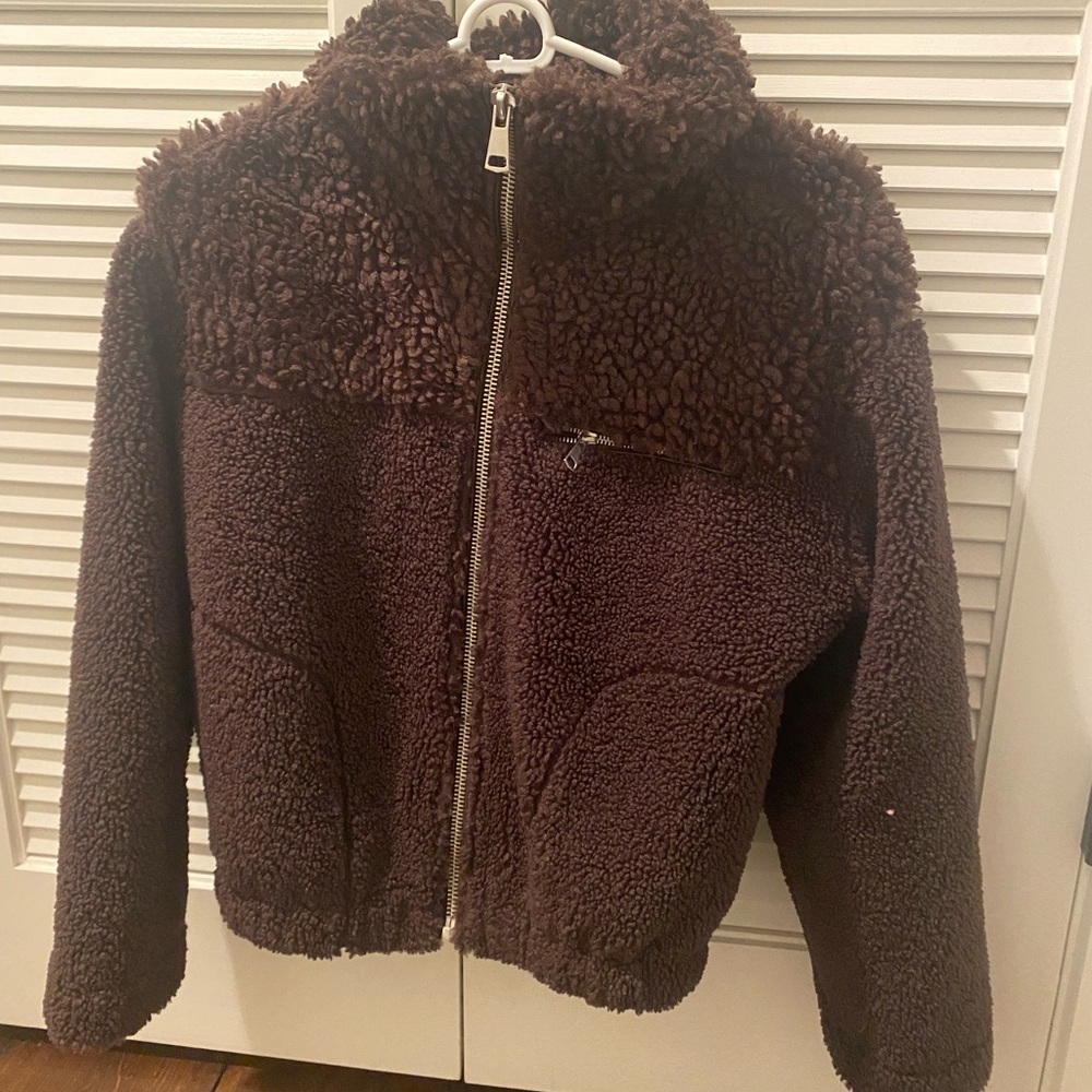 Dark Brown Sherpa jacket